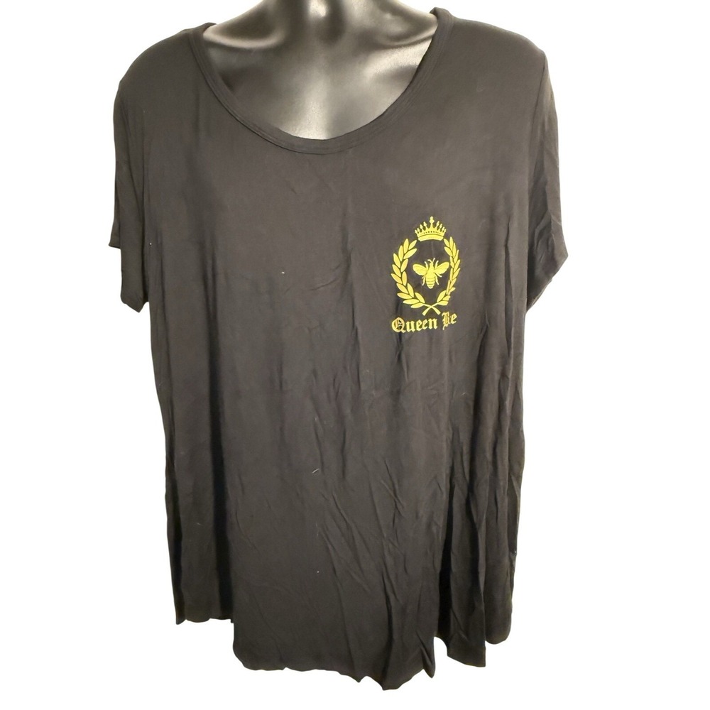 God Save The Queen Shirt Sz 2XL French‎ Pastry Black Short Sleeve New Queen Bee